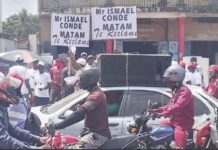 Matam : des jeunes manifestent contre la candidature de Badra Koné